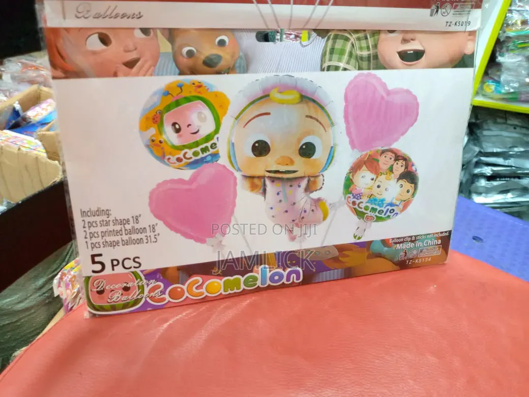 5pcs Cartoon Themed Decoration Balloon Set - Km