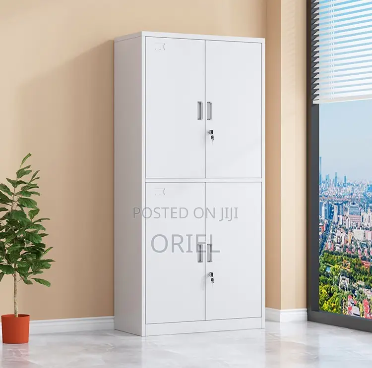 Office Cabinet : 4-Door Vertical Steel Office Storage Locker