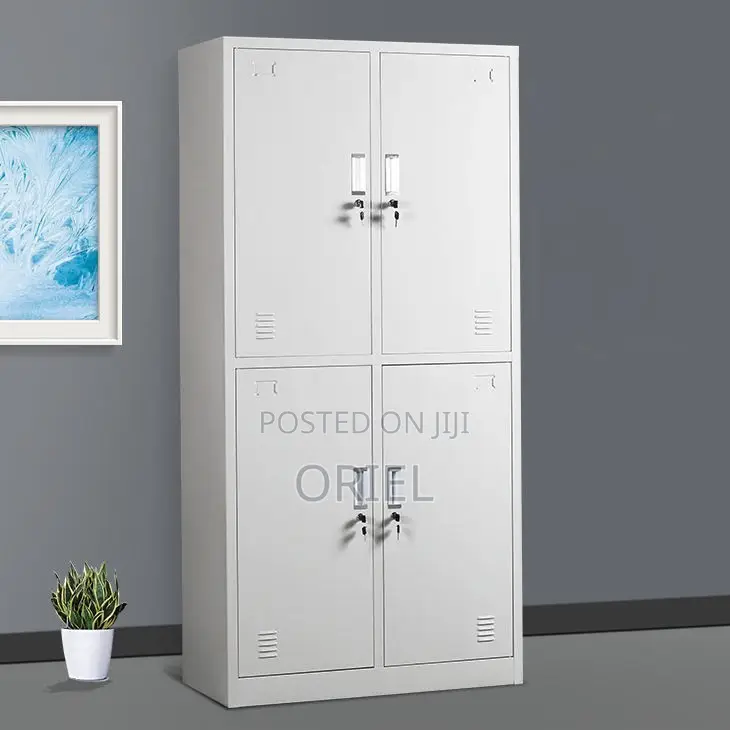 Office Cabinet : 4-Door Vertical Steel Office Storage Locker