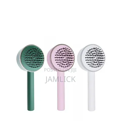 Self-Cleaning Massage Hair Brush / Comb - Cr
