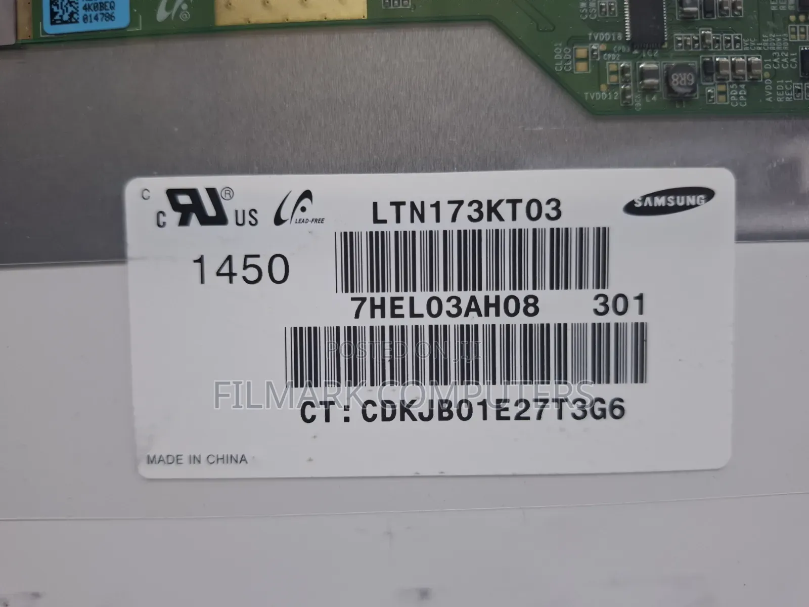 17.3" 40 Pin Hd+ (1600x900) LCD Screen Led Display Panel