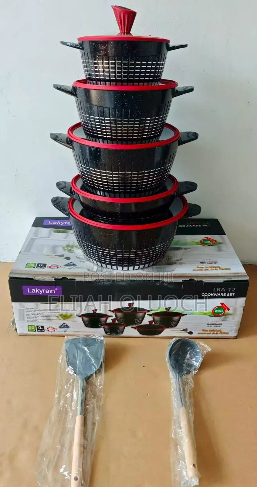 High Quality 12pcs Rackrain Granite Serve/Cookware Now Available