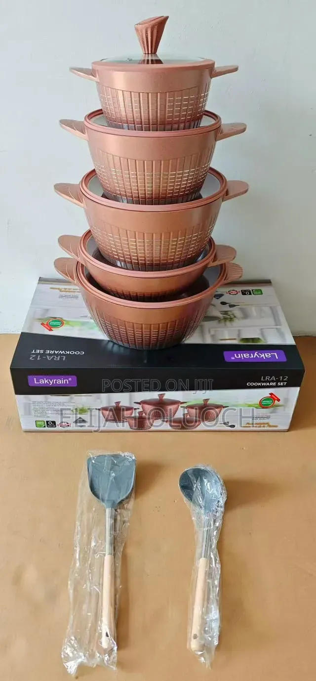 High Quality 12pcs Rackrain Granite Serve/Cookware Now Available