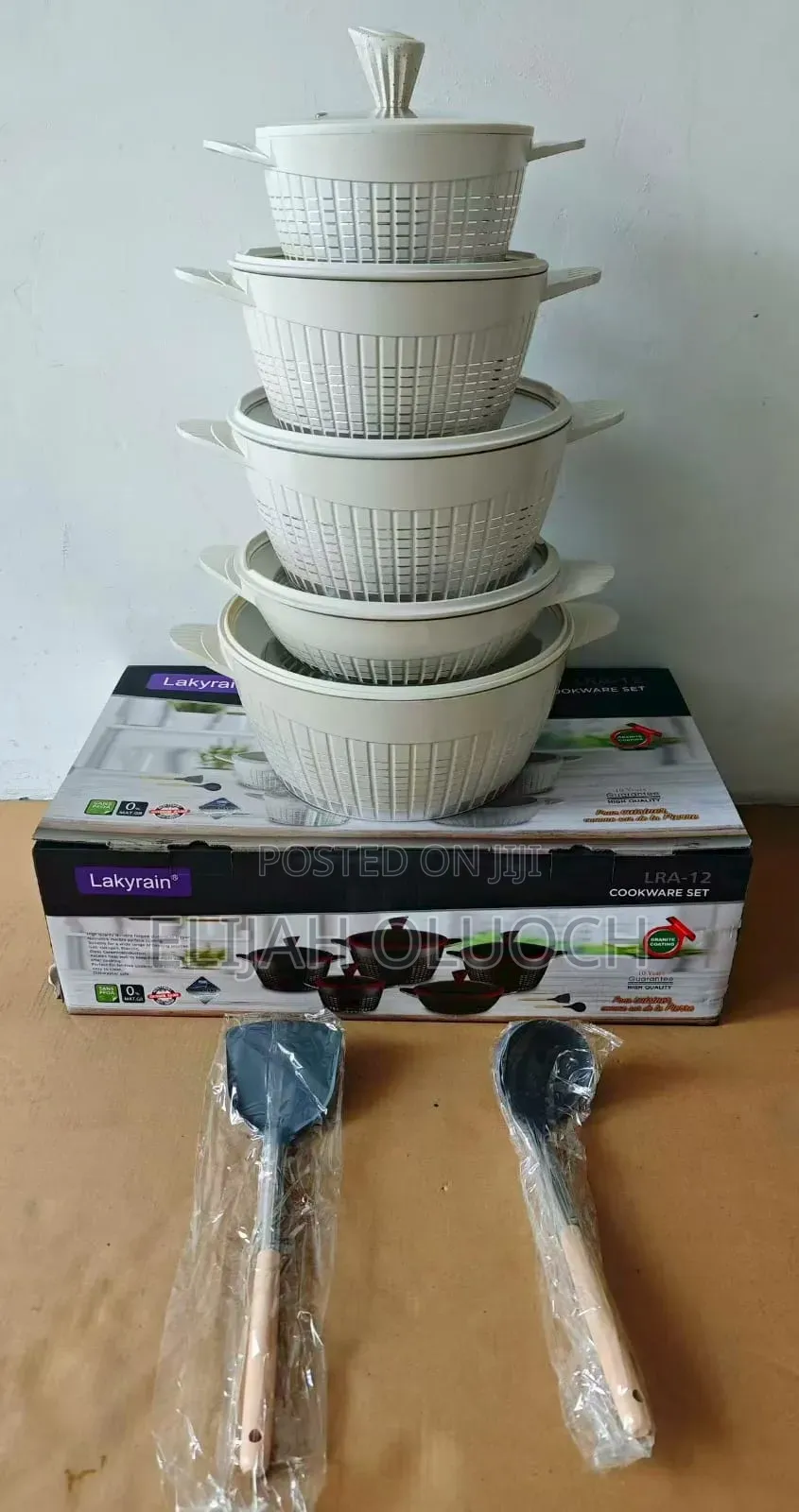 High Quality 12pcs Rackrain Granite Serve/Cookware Now Available