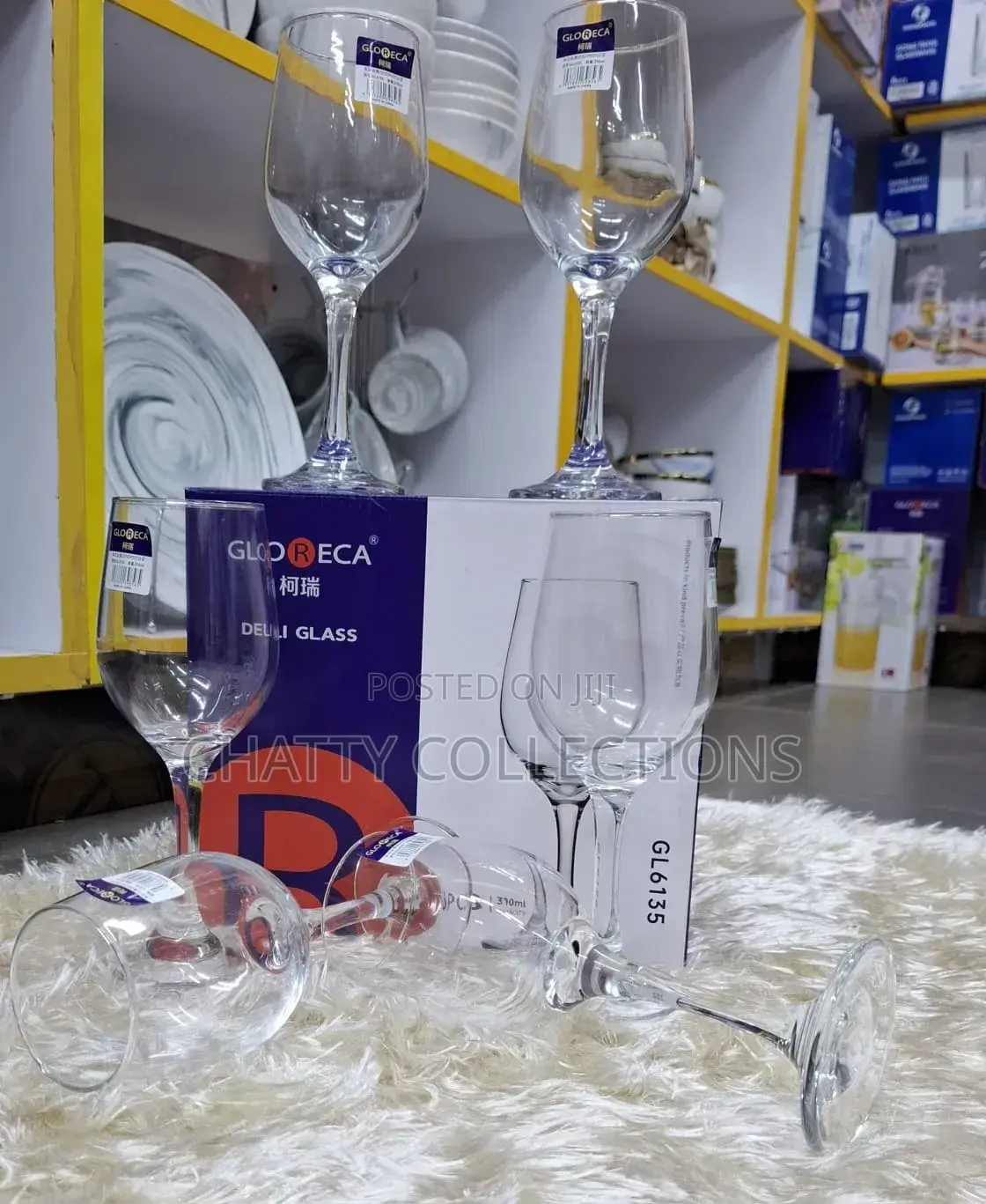 6 Pieces of Wine Glasses