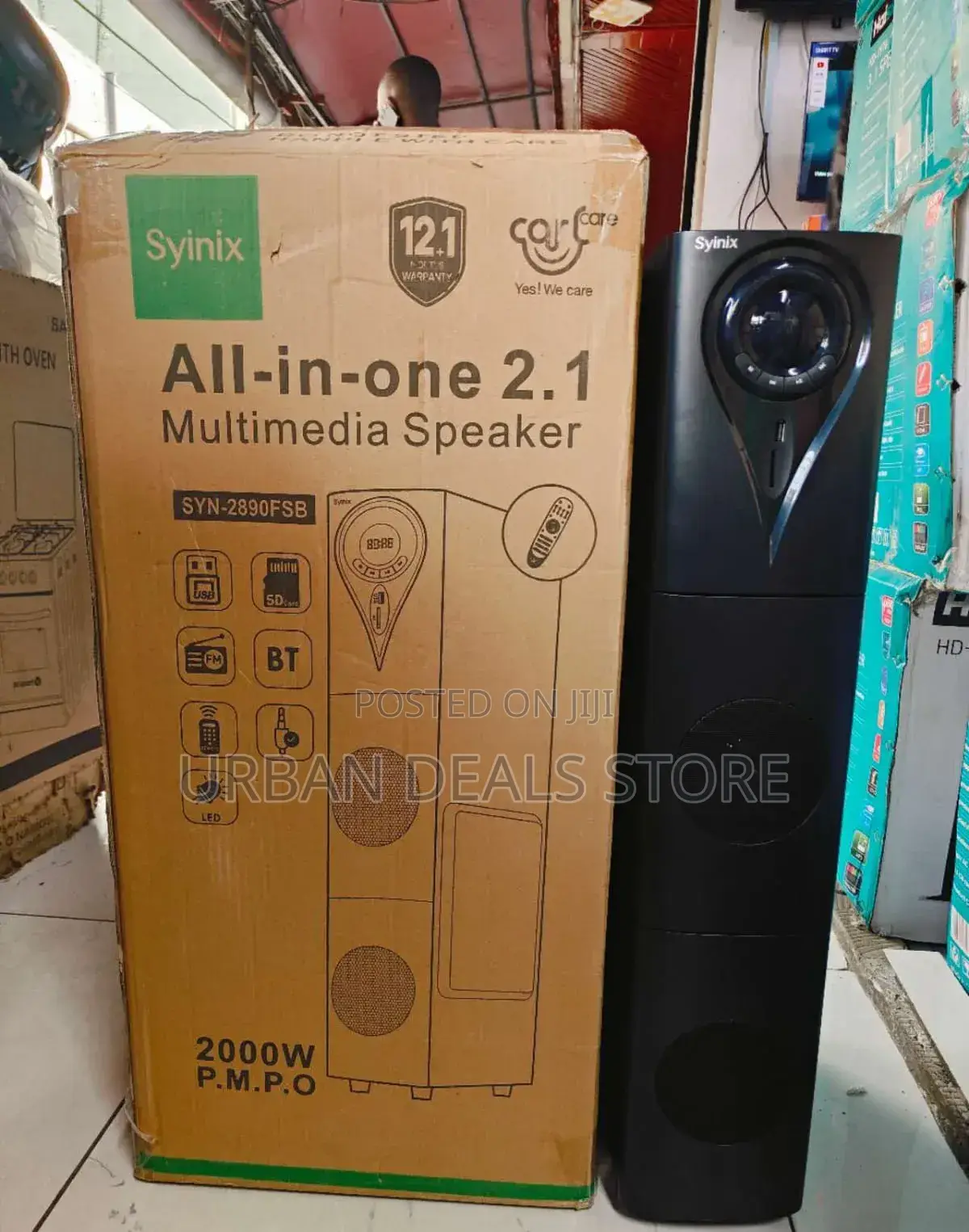 Syinix All-in-One 2.1 Powerful Bass Multimedia Speaker