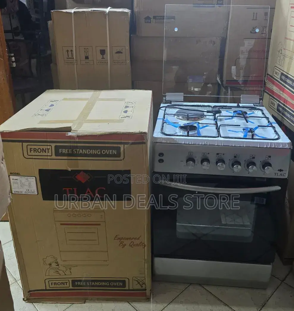 Tlac 60×60 Standing Cooker (3 Gas + 1 Electric) – Made in Turkey 