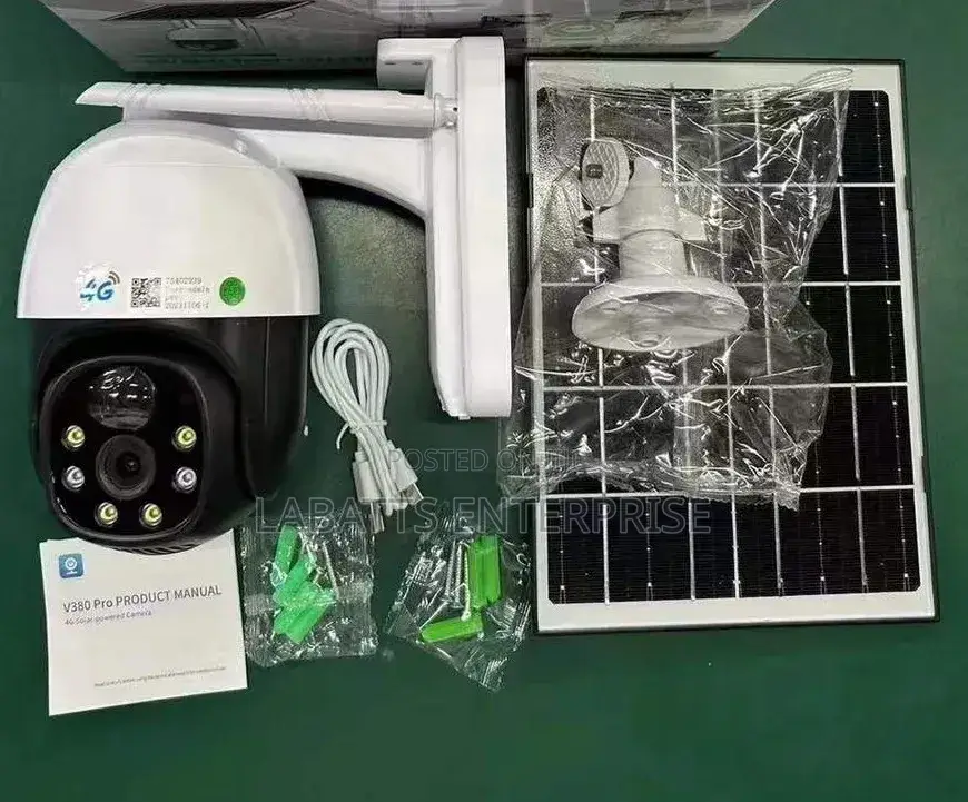 4g Single Lens V380 Solar Powered PTZ Camera