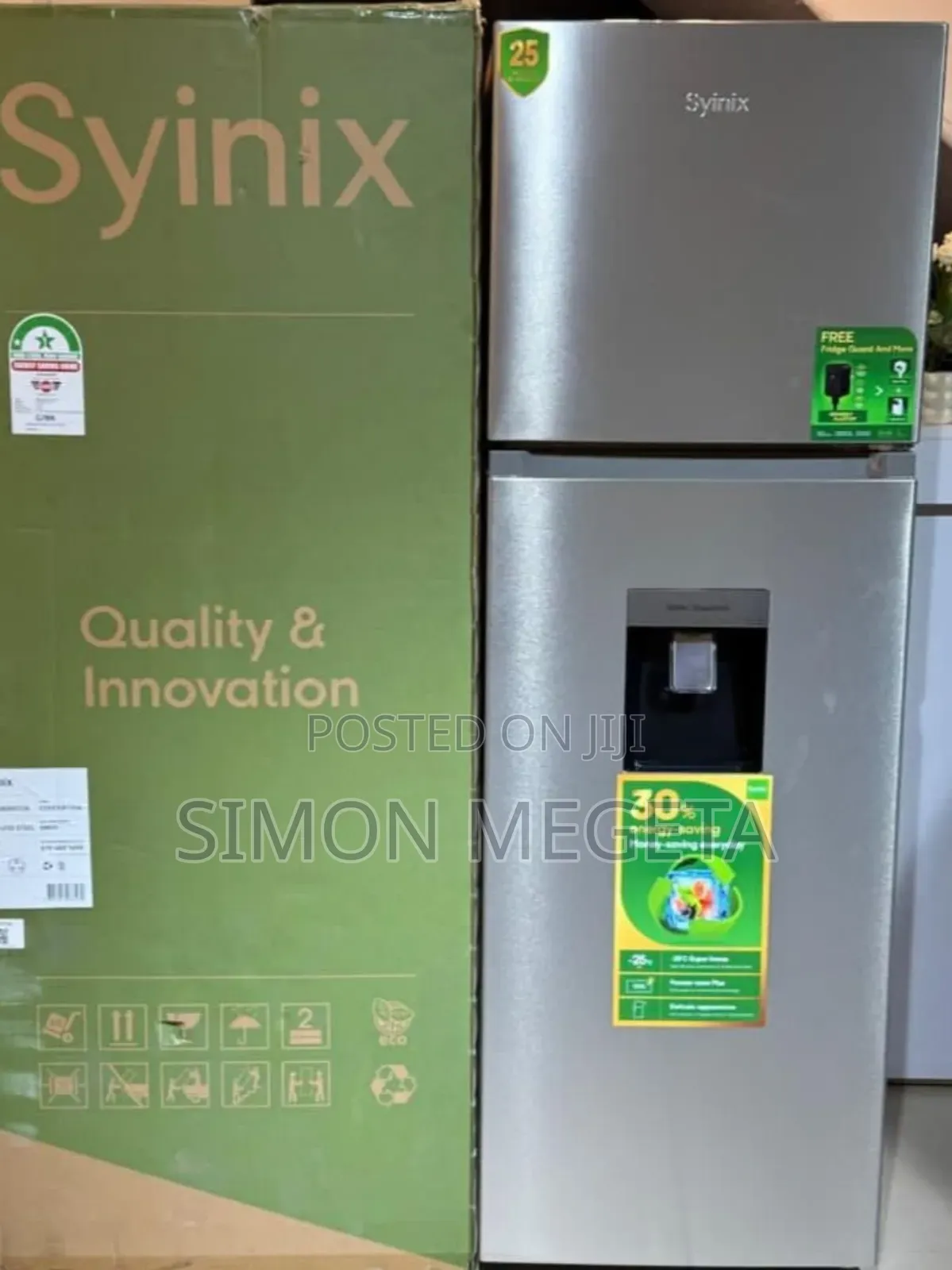Syinix Double Door Refrigerator No Frost 257 Litres