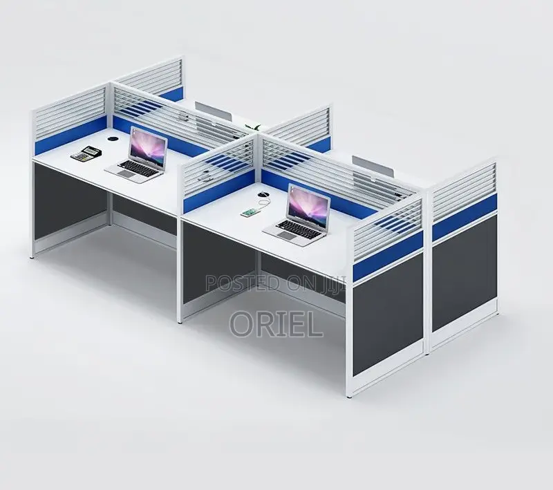 Office Workstation : 4-Way Office Collaborative Shared Workstation