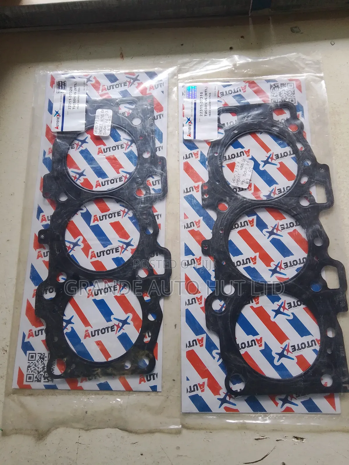 Right and Left Head Gaskets for Hyundai Tucson V6 2.7l (Autotex Brand)
