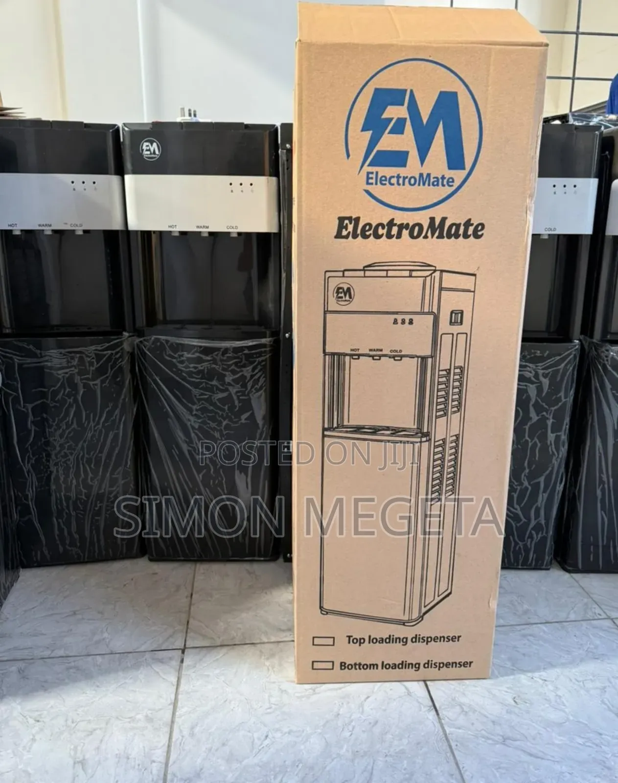 Electromate Top Load 3 Taps Standing Dispenser Restocked