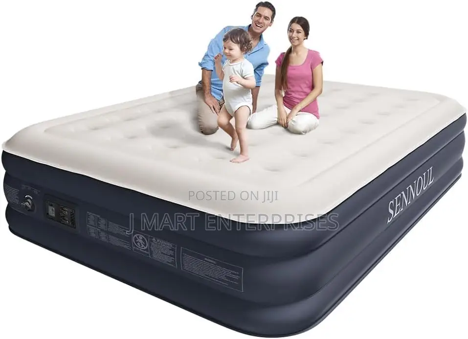 Air Mattress Queen With Built In Pump, Inflatable Mattress