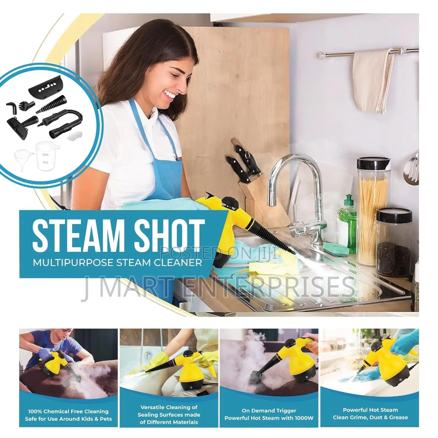 Steam Cleaner for Home, Car Furniture