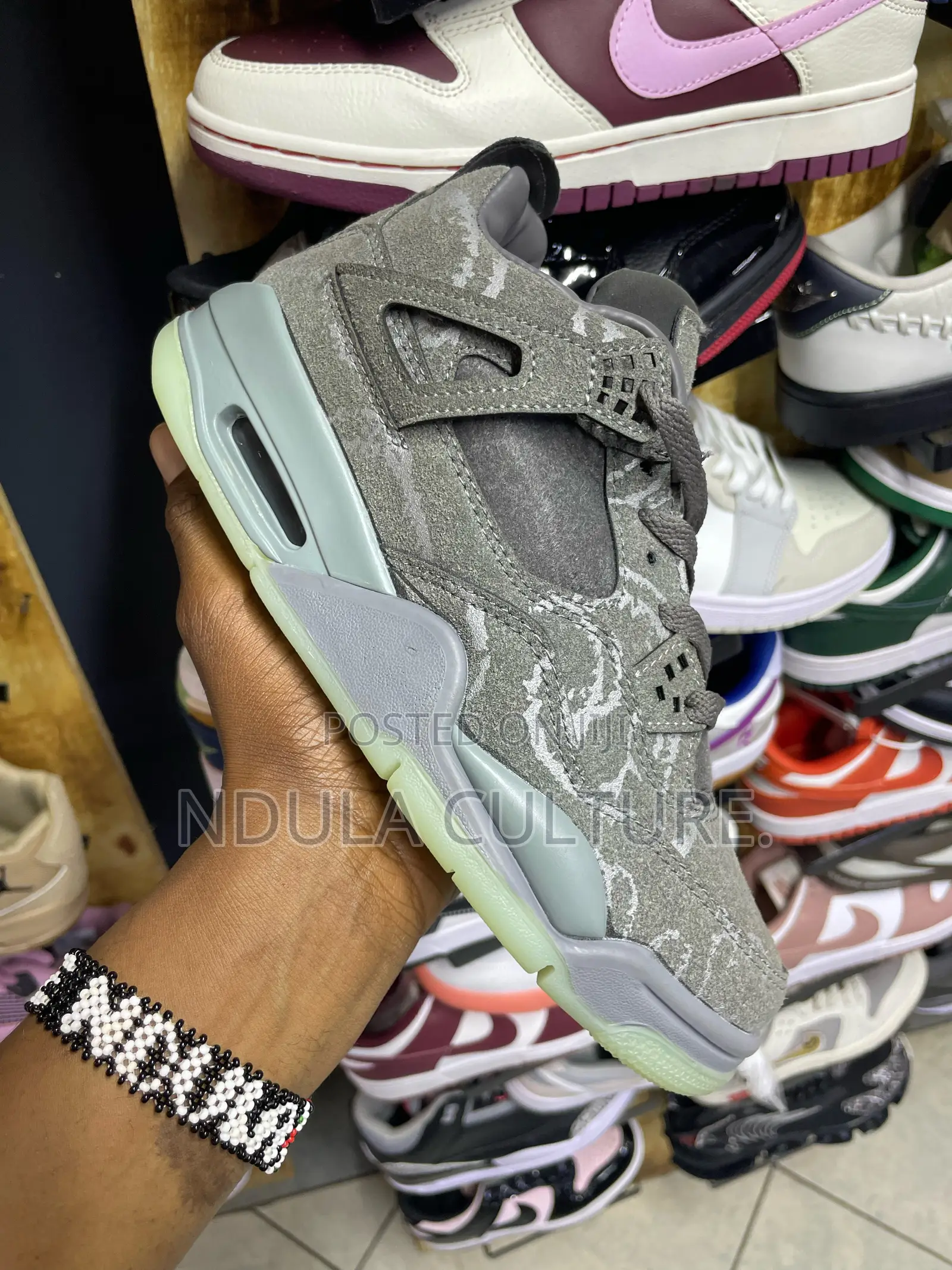Jordan 4 Levis and Leather