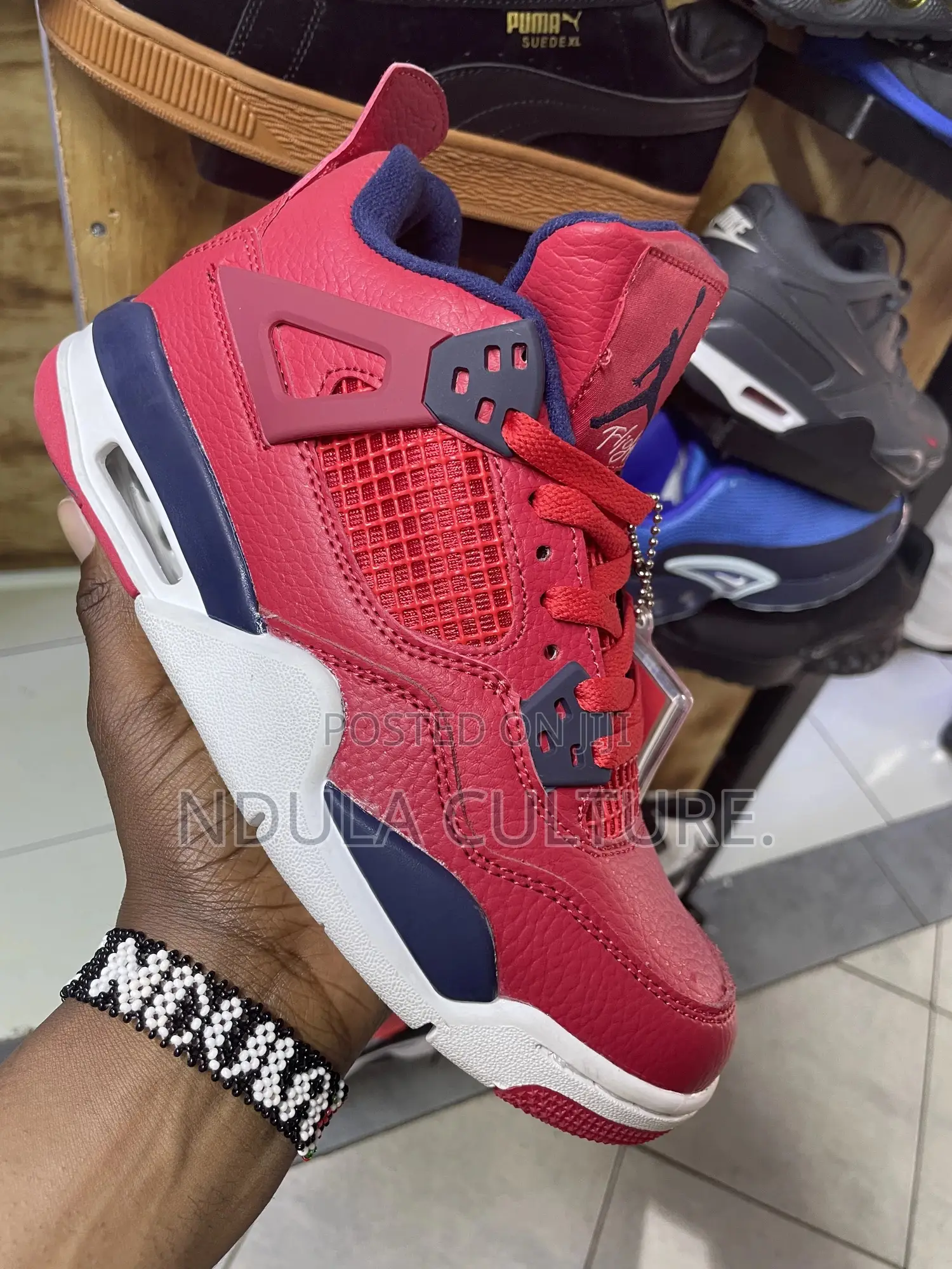 Jordan 4 Levis and Leather