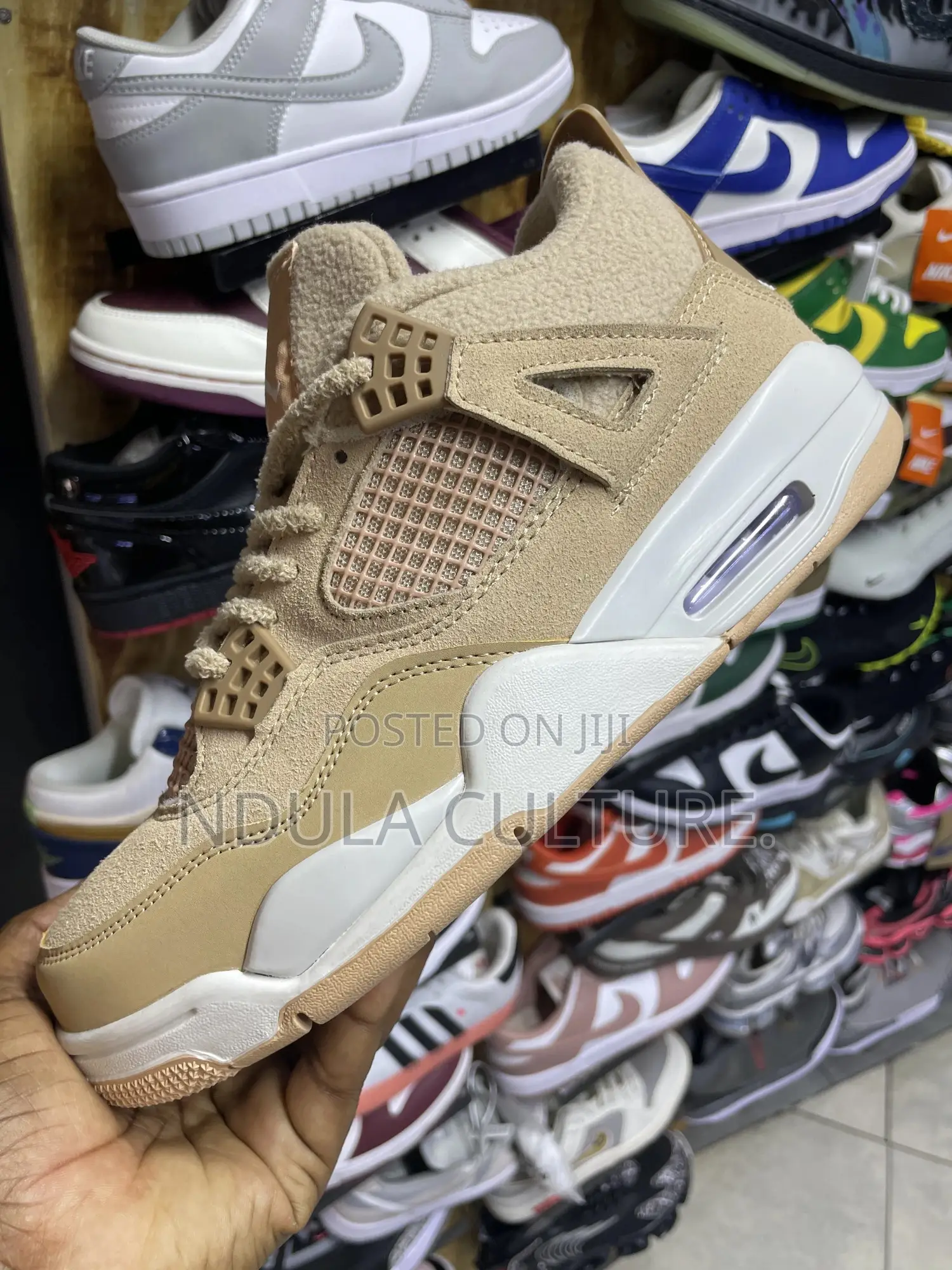 Jordan 4 Levis and Leather