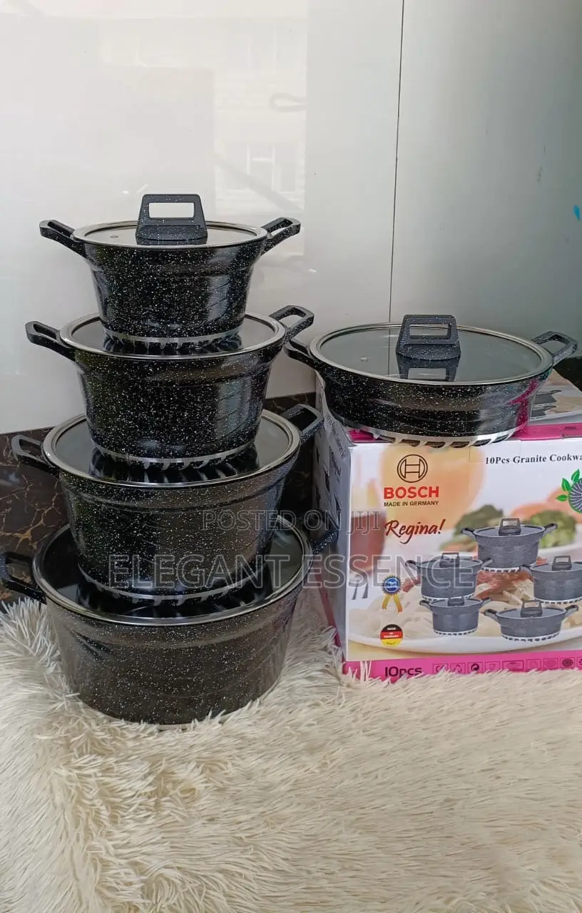 Bosch 10pcs High Quality Cookware Set Pots Sufuria -Non-Stick Cookware