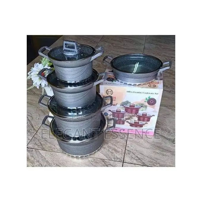 Bosch 10pcs High Quality Cookware Set Pots Sufuria -Non-Stick Cookware