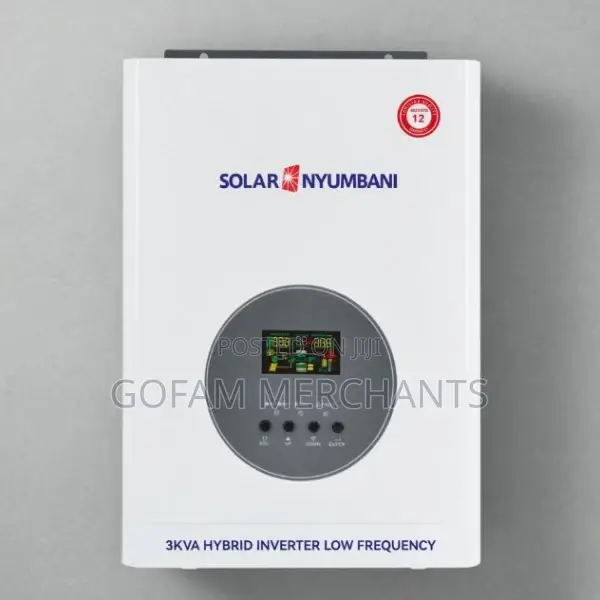 Solar Nyumbani 3kva 24v Low Frequency Hybrid Solar Inverter