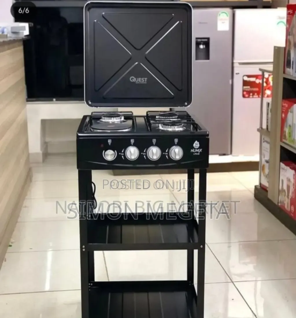 With Lid Covered Nunix 3+1 Cooker With Shelves