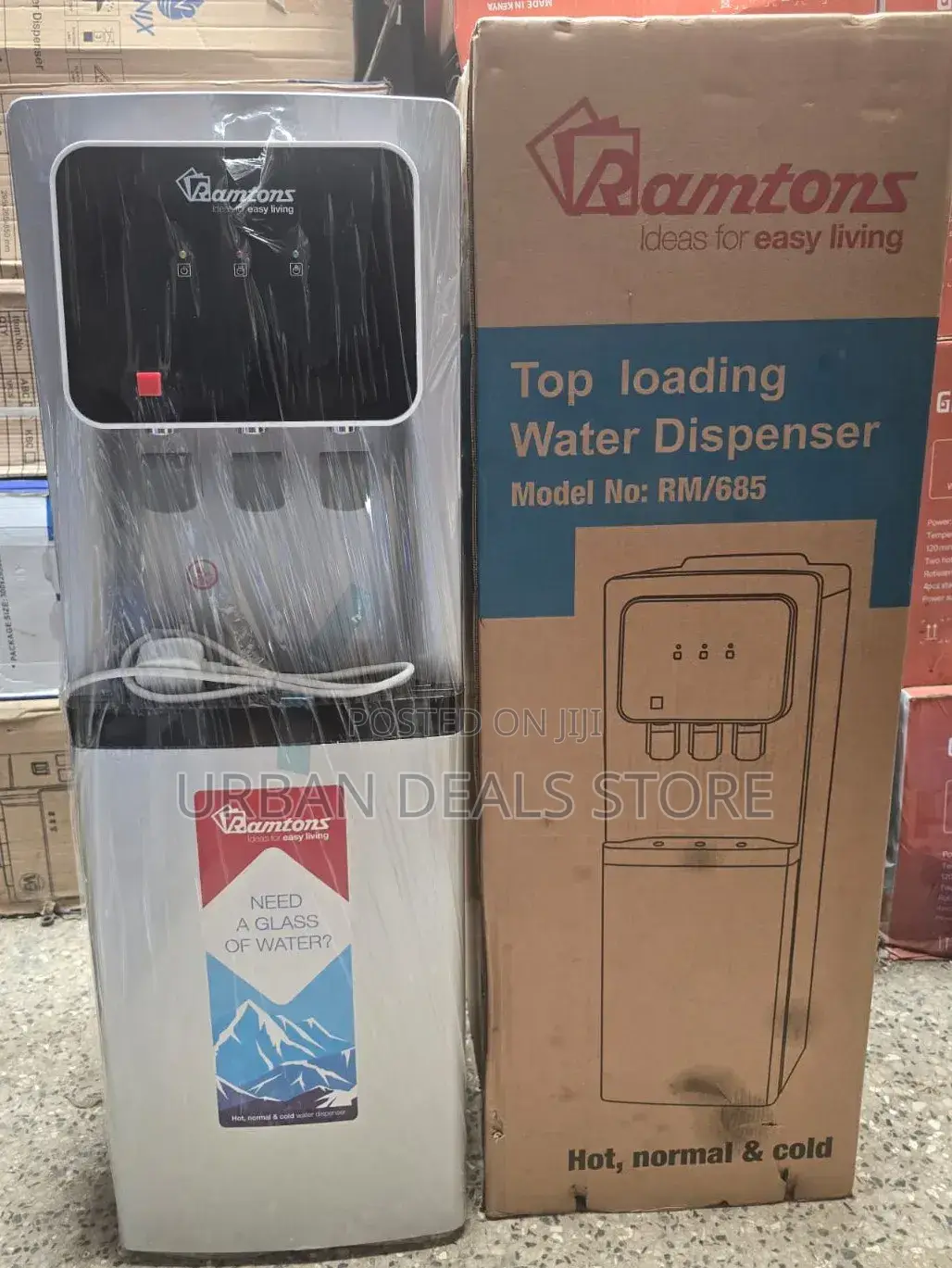 Ramtons 3 Taps Dispenser With Compressor Cooling
