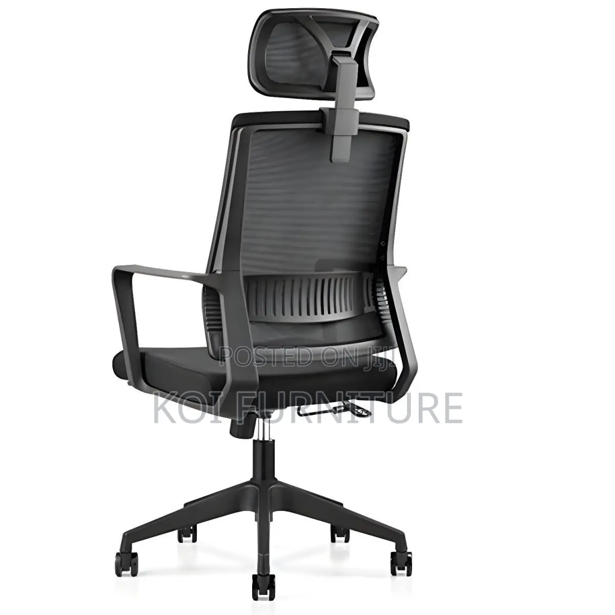 Office Chairs; High Backrest Ergonomic Black Padded Office Chairs