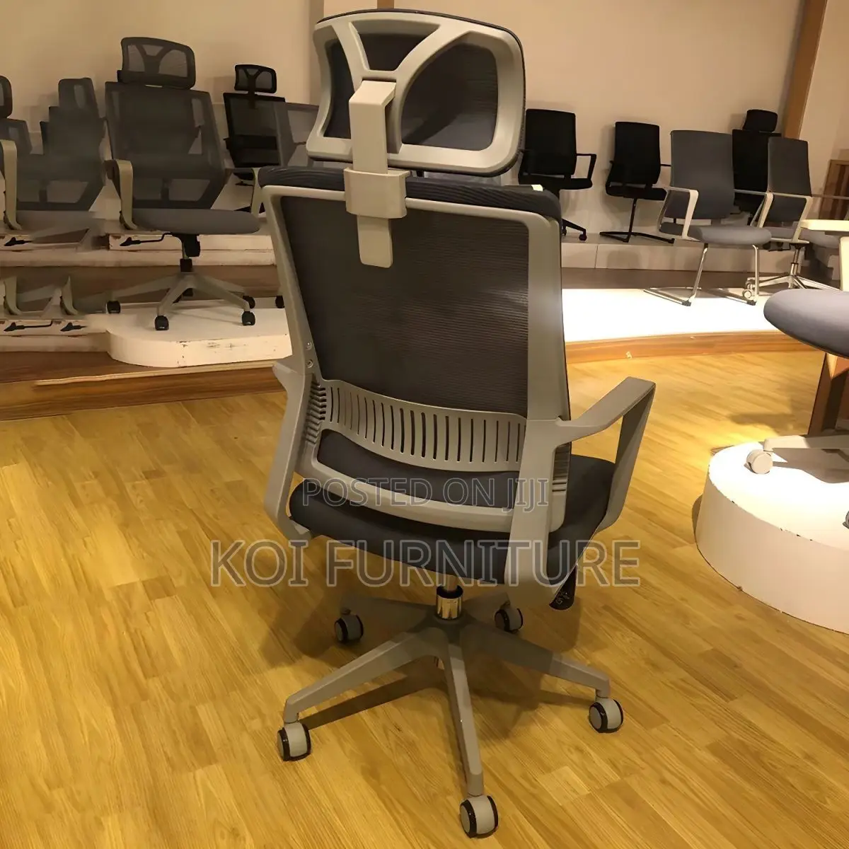 Office Chairs; High Backrest Ergonomic Black Padded Office Chairs