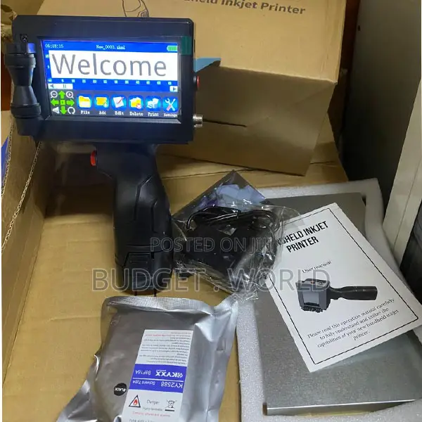 Handheld Inkjet Printer –600 Dpi Coding Machine With 42ml Fast-Dry Ink