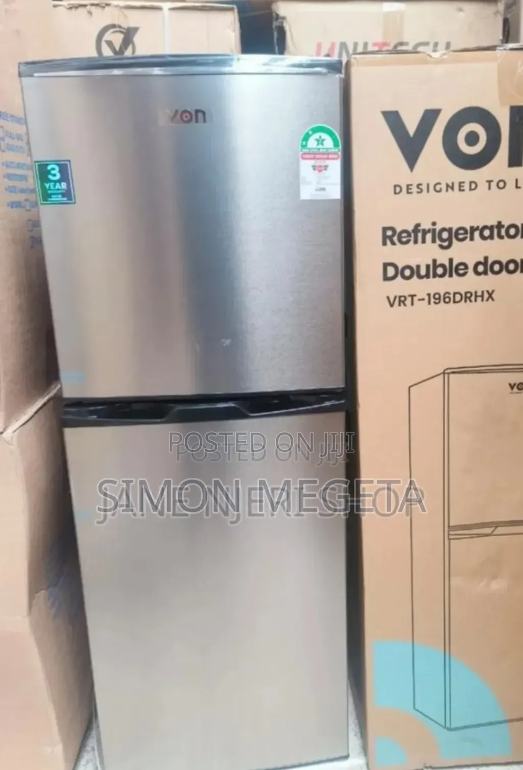New Model 195drhs Von 195l Fridge
