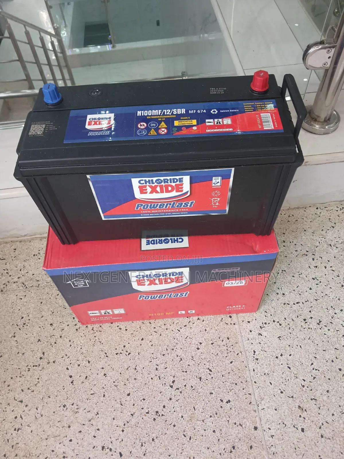 Chloride Exide N100mf Battery