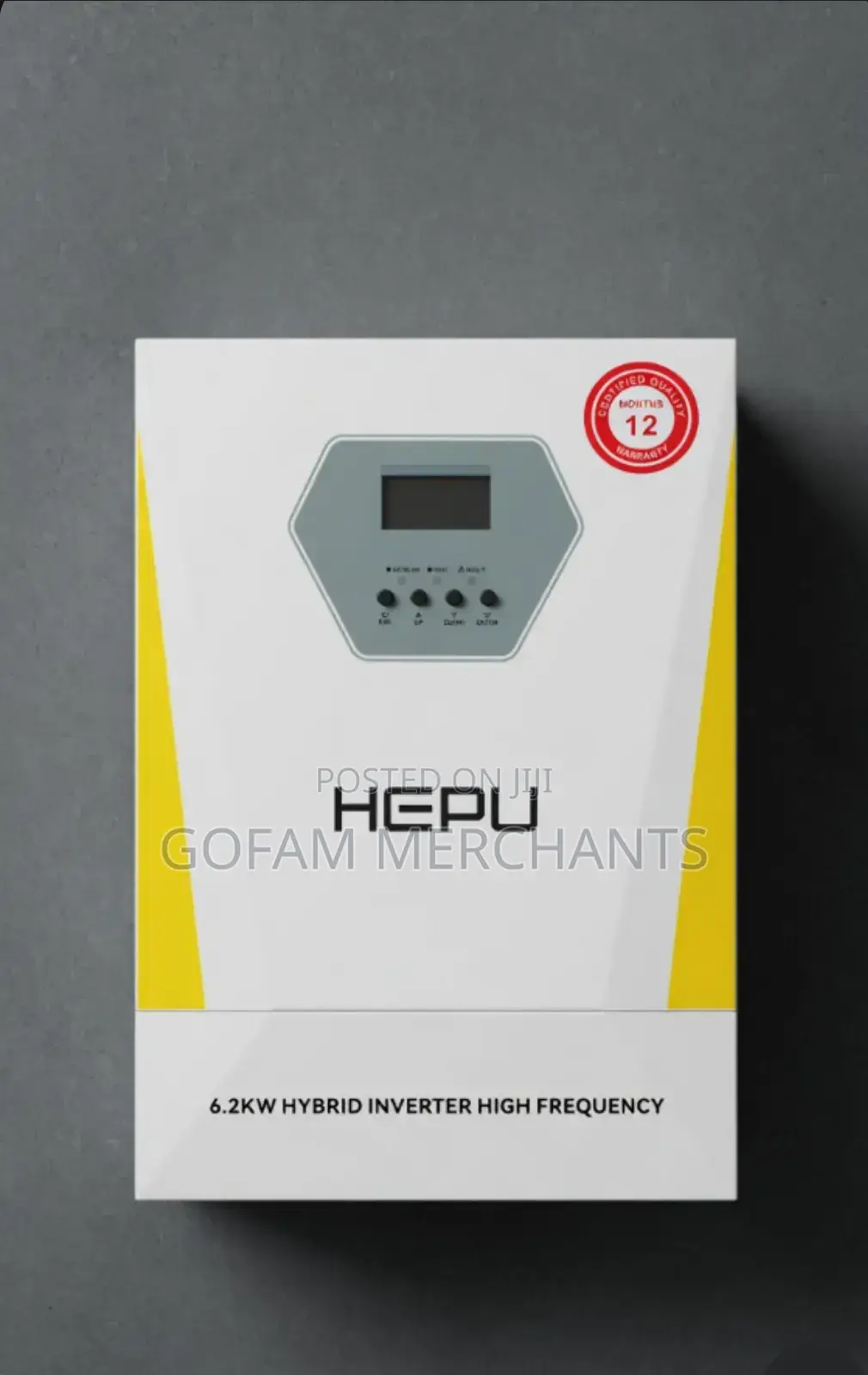 Hepu 6.2kw 48v
Hybrid Inverter (Solar Nyumbani) With 2 Years Warranty