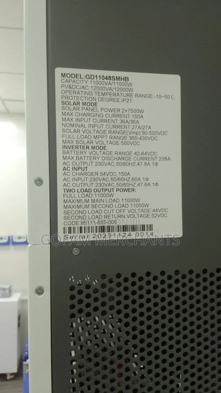 11kw 48v Hepu Solar Hybrid Inverter