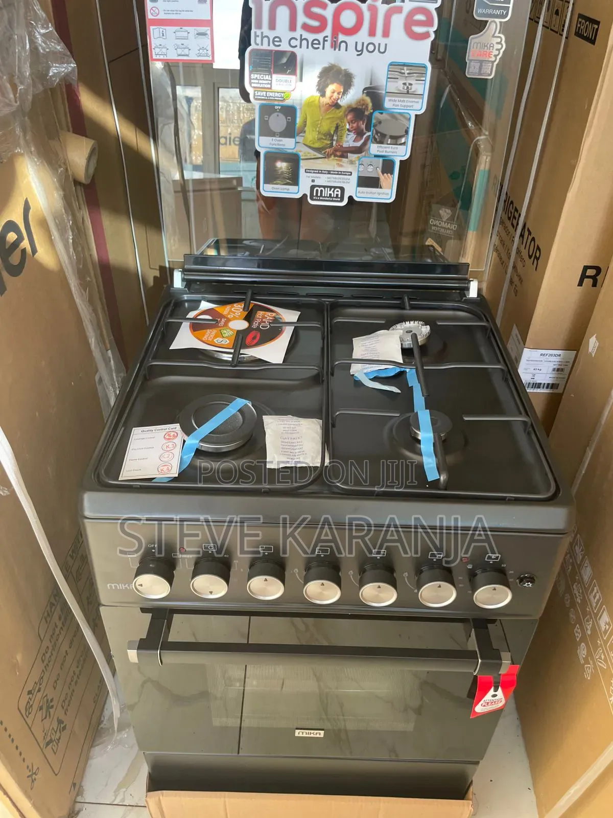 Mika Standing Cooker 3g1e With Electric Oven