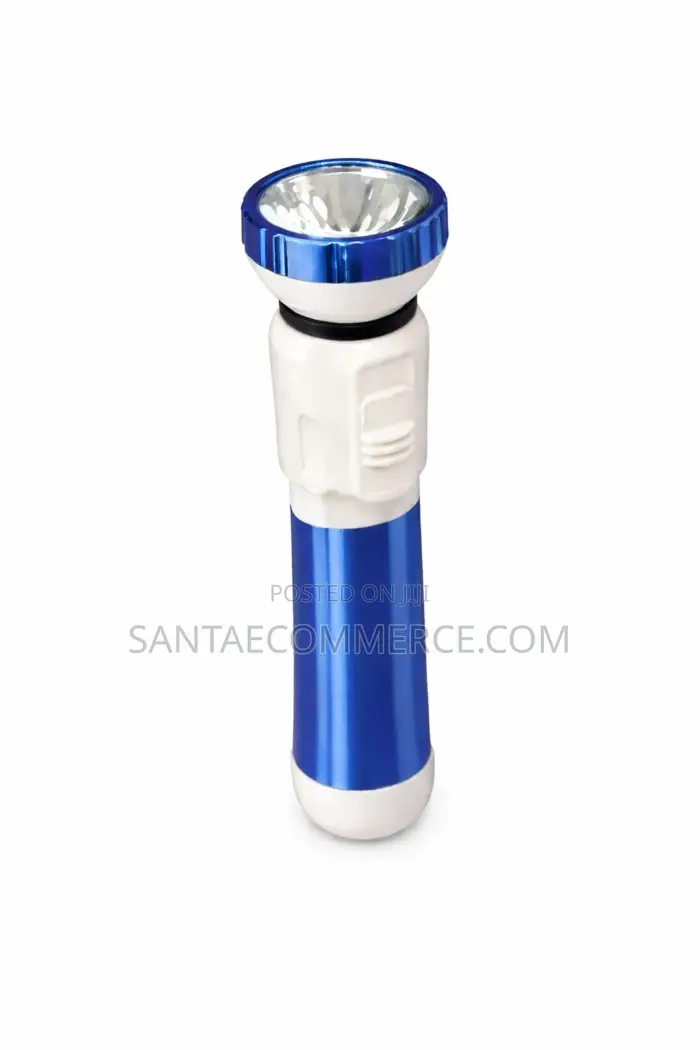 Blue And White Flashlight