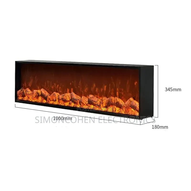 Sh-89 Big Size 100cm Led Fireplace Display Now Available in Black