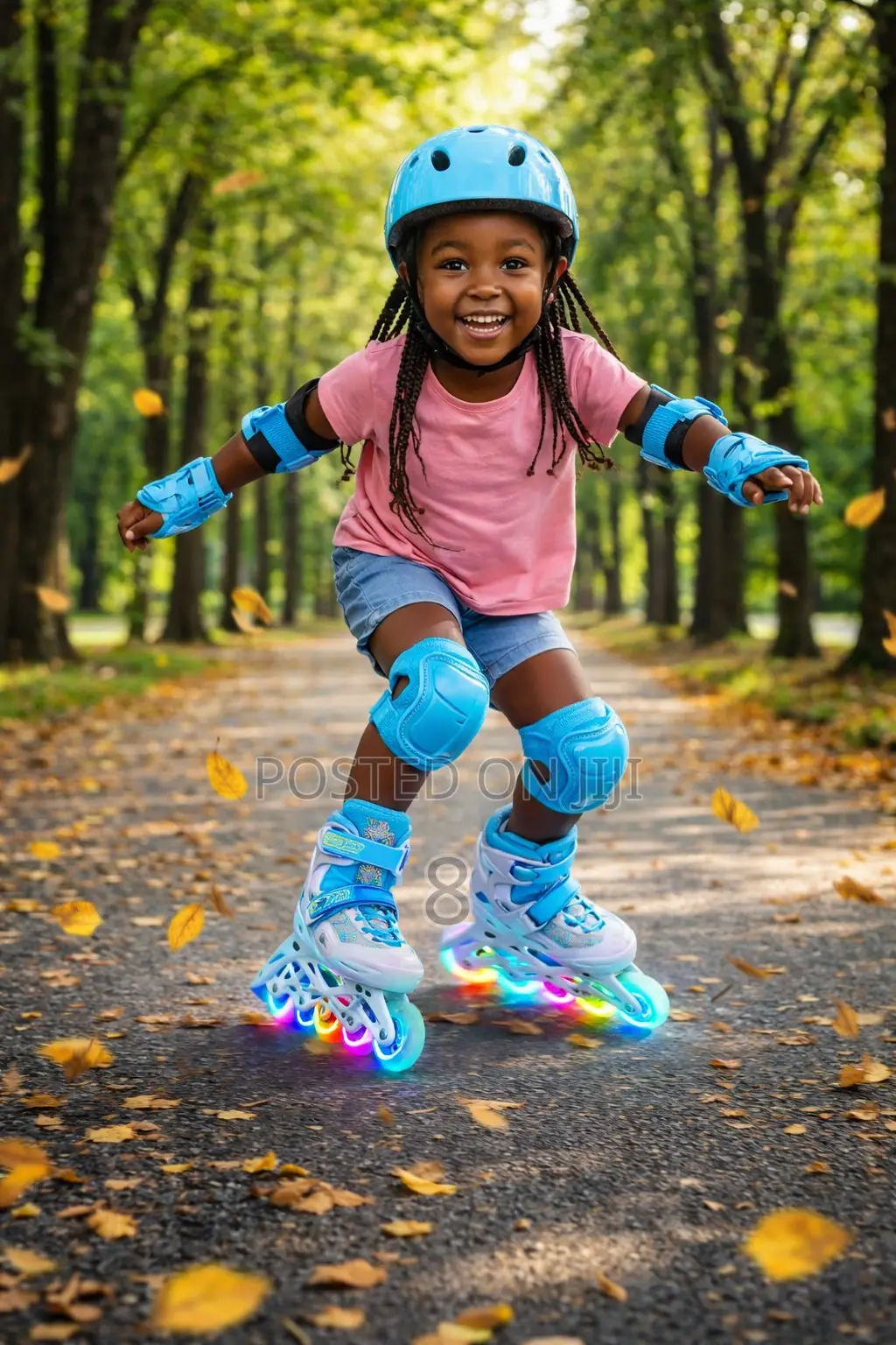 Stylish Kids Inline Roller Skates Blue Color