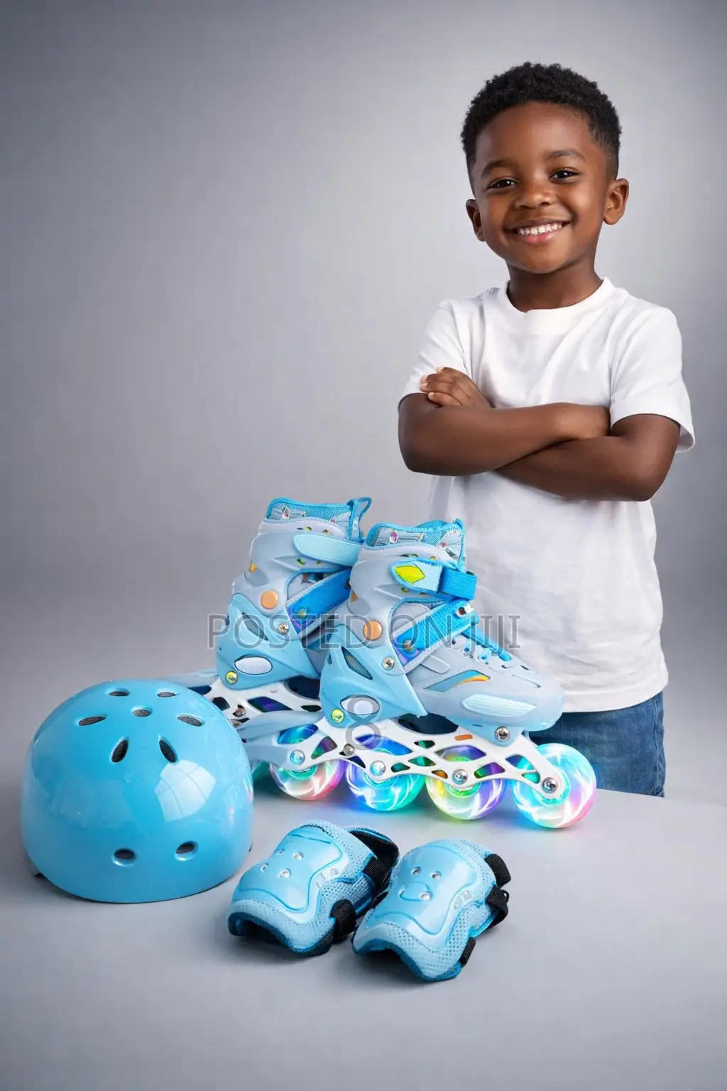 Beginner Kids Roller Skates With Safety Accessories