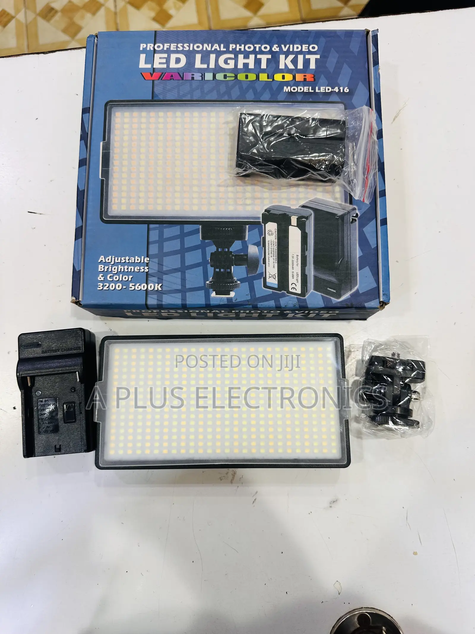 Led Light Kit + Stand for Photography and Videography 416 – Studio