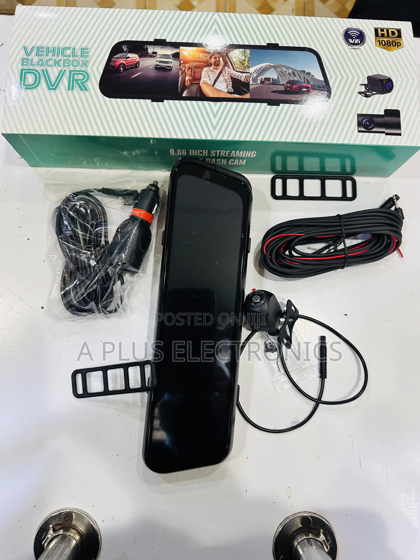 M3 Rear Mirror Dash Camera With 3 Cameras Wifi – Full Hd System