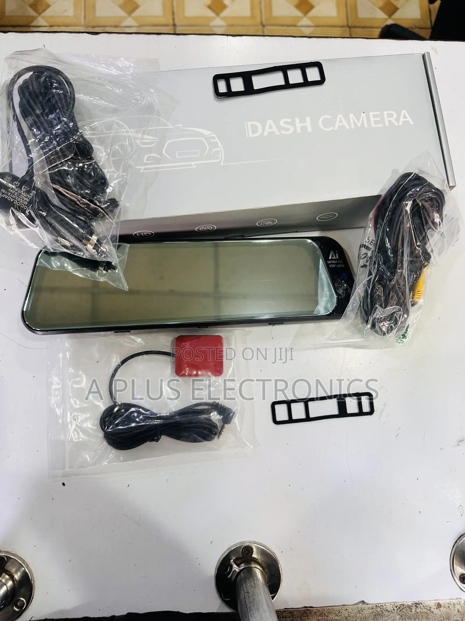 H98 9.66 Inch Dash Camera Mirror 4g With 3 Cameras GPS-360° Coverage