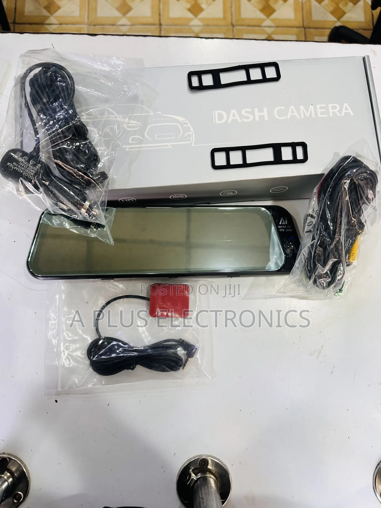 H98 9.66 Inch Dash Camera Mirror 4g With 3 Cameras GPS – Touchscreen
