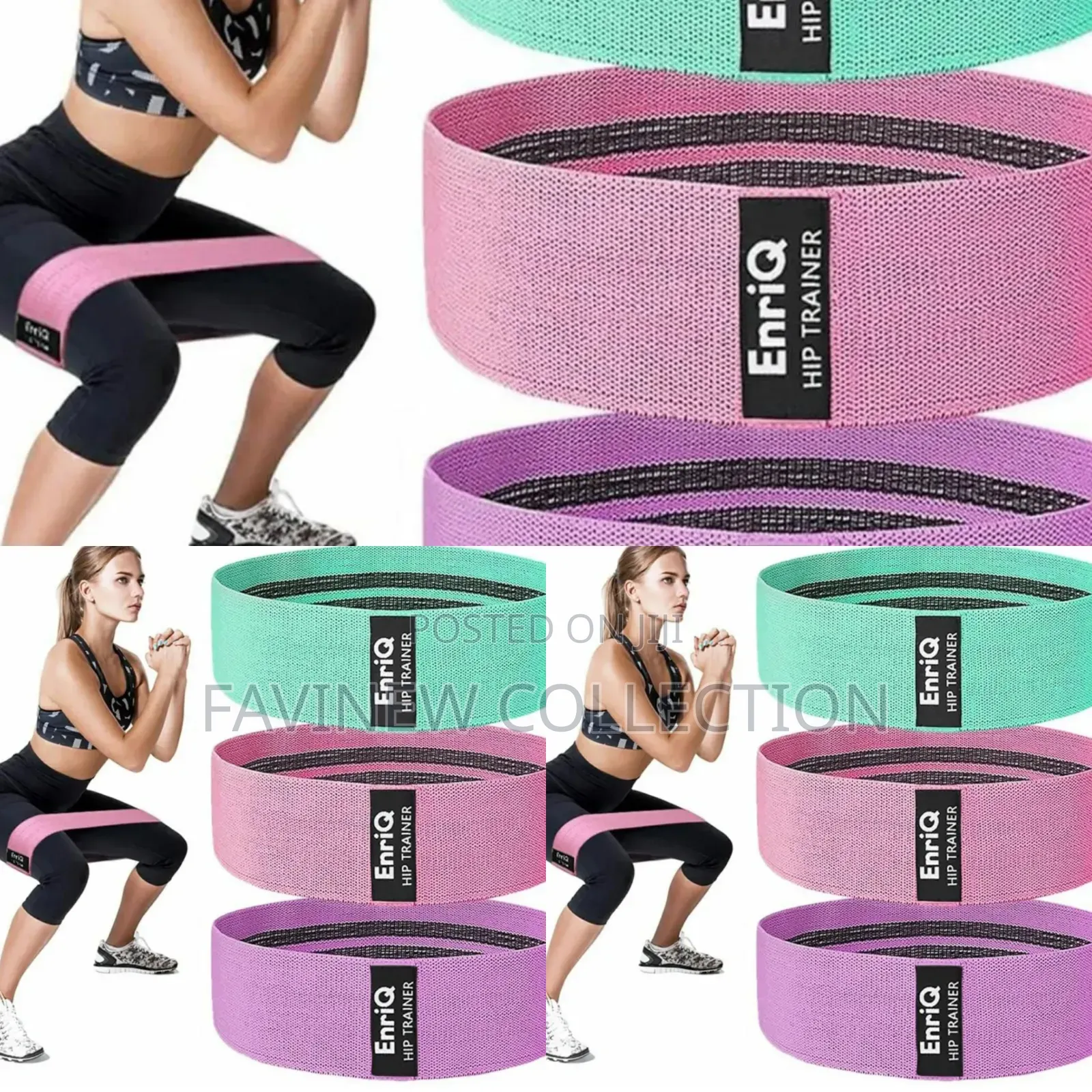 3pcs Booty Bands Fabric High Resistance Glute Bands