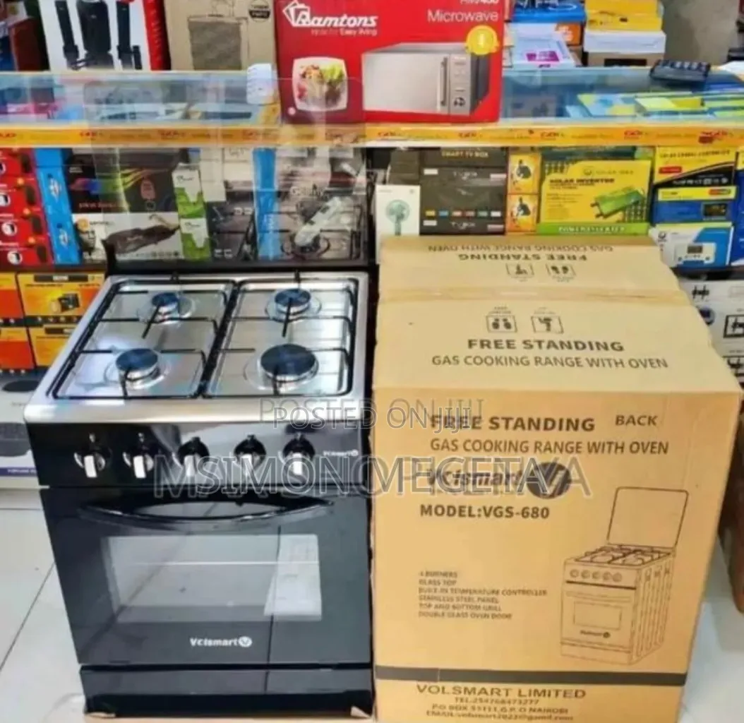 With Free Guards. New Four Cooker Volsmart 60*60 Full Gas