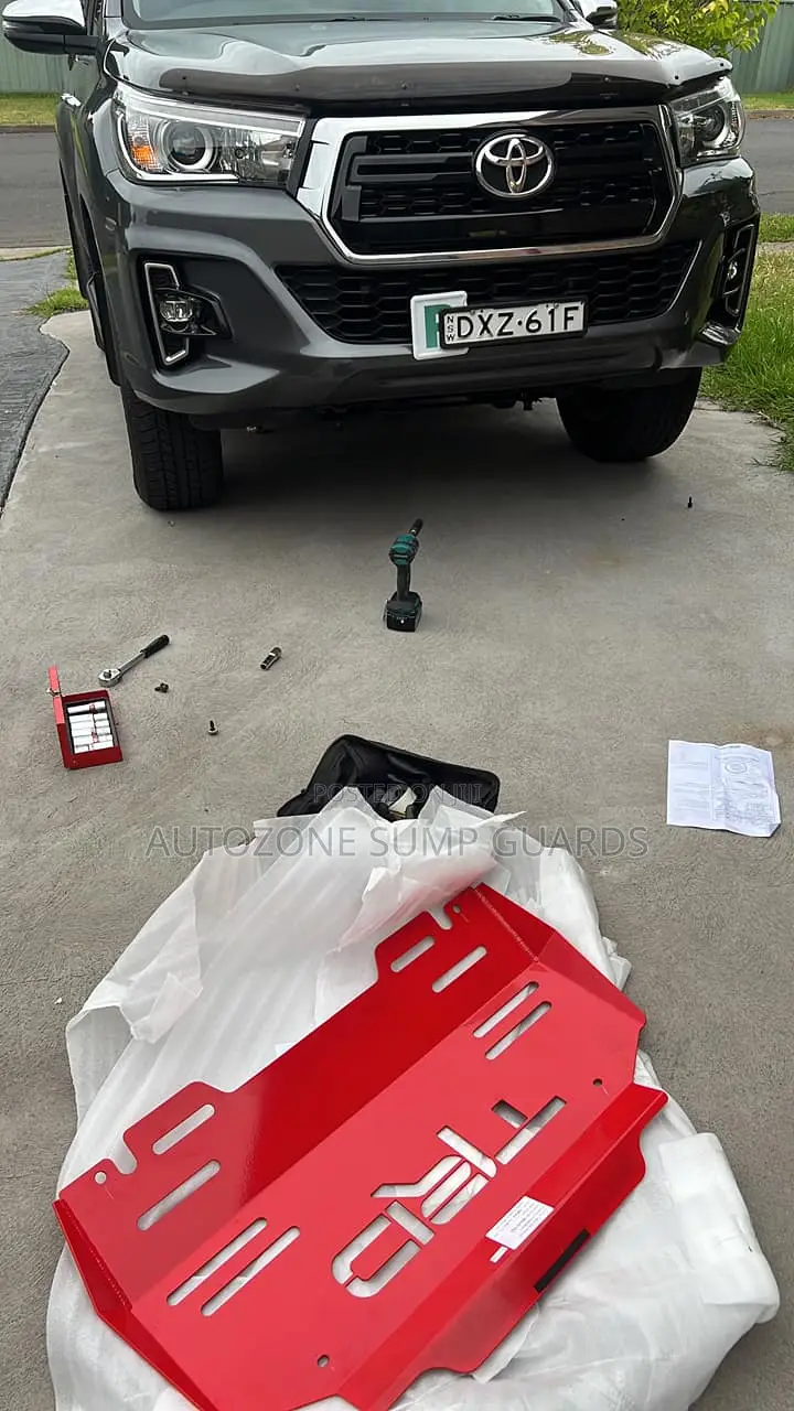 TRD Skid Plate Toyota Fortuner/Hilux - Alloy (Red)