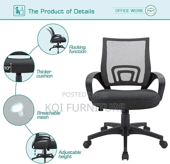 Office Chairs; Clerical Fabric Office Chairs