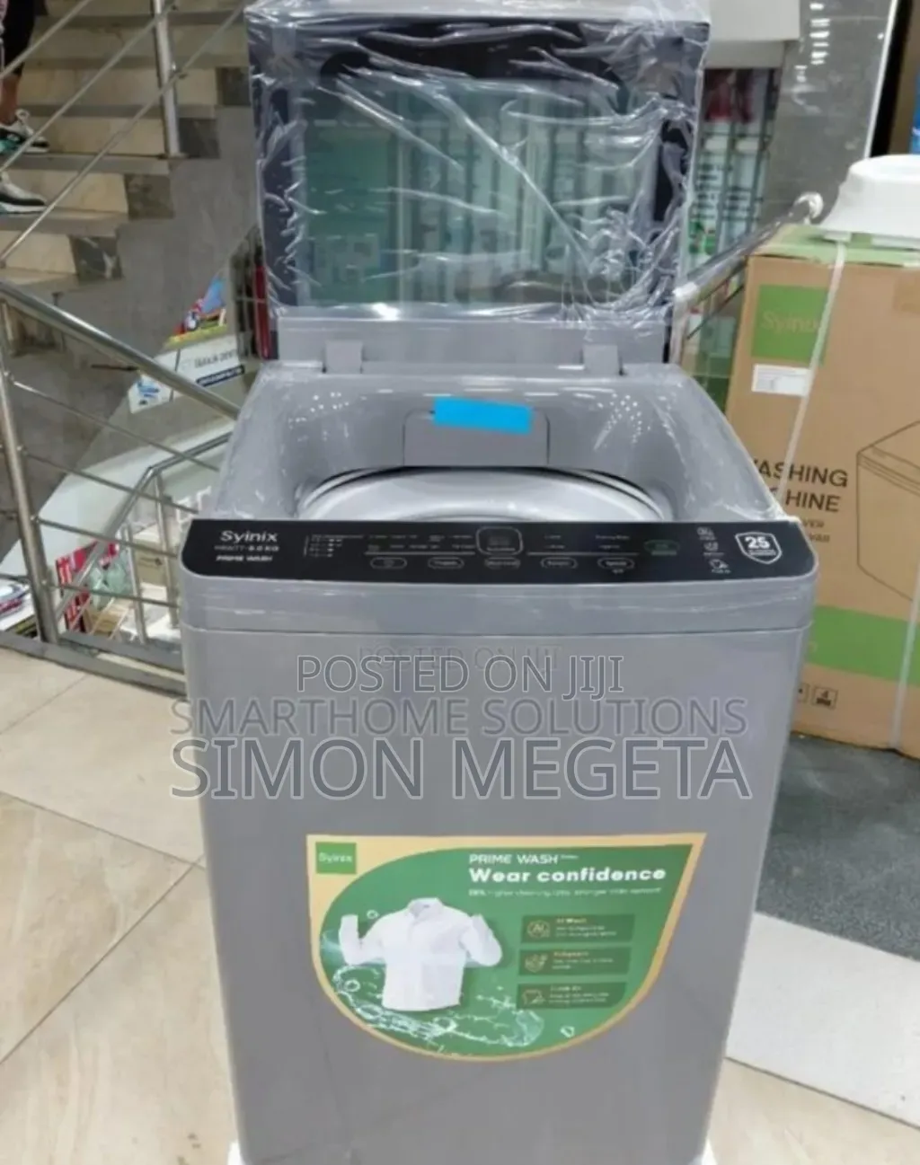 Pay on Delivery 8kg Syinix Full Automatic Washing Machine