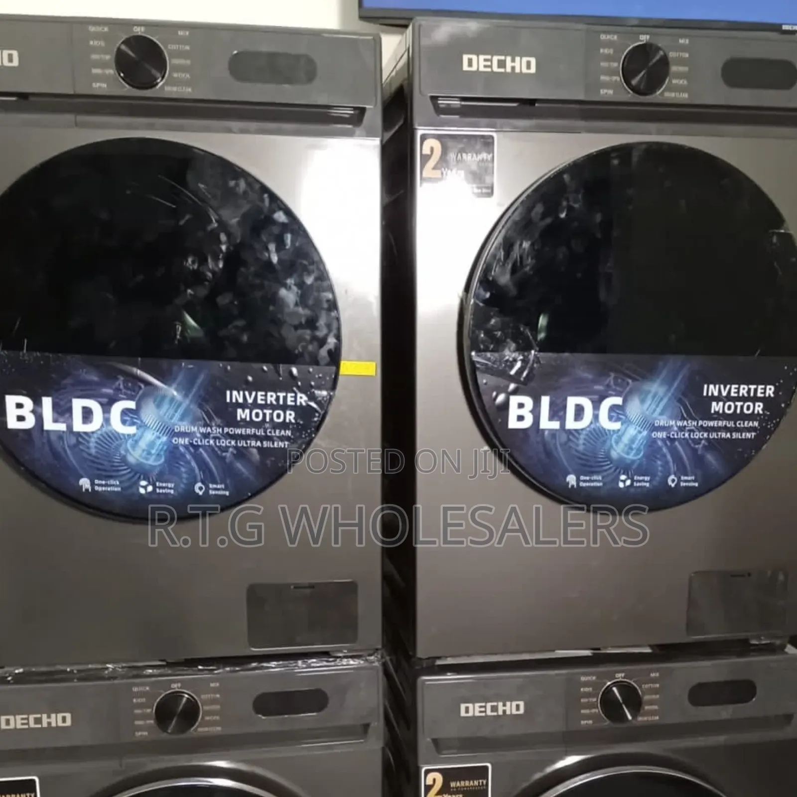 Decho 8kg Inverter Front Load Washer – Compact Efficient