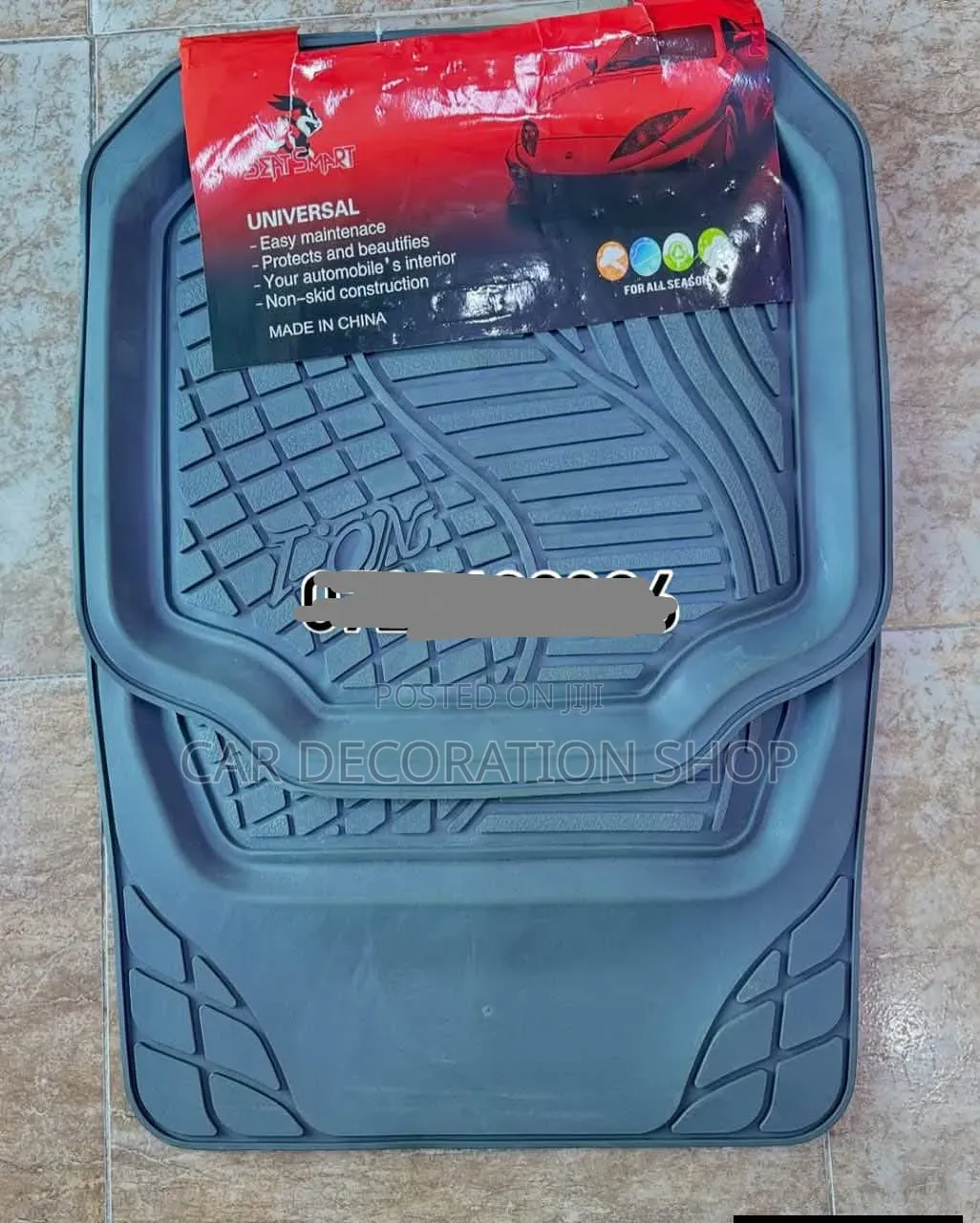 Grey 5pc Water Resistant No1 Mats
