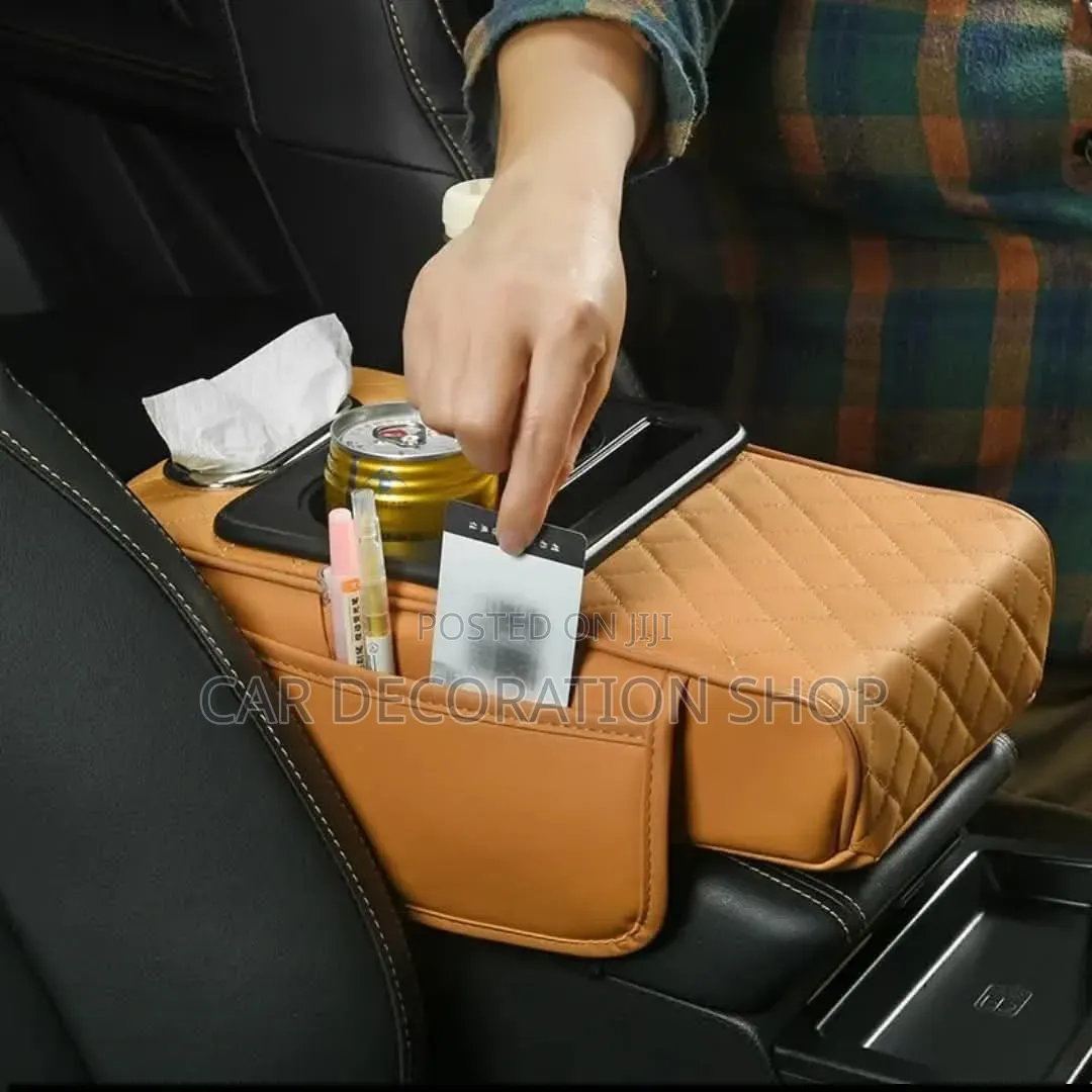 Baije Multifunctional Car Armrest Heightening Pad With Cup, Saviette H